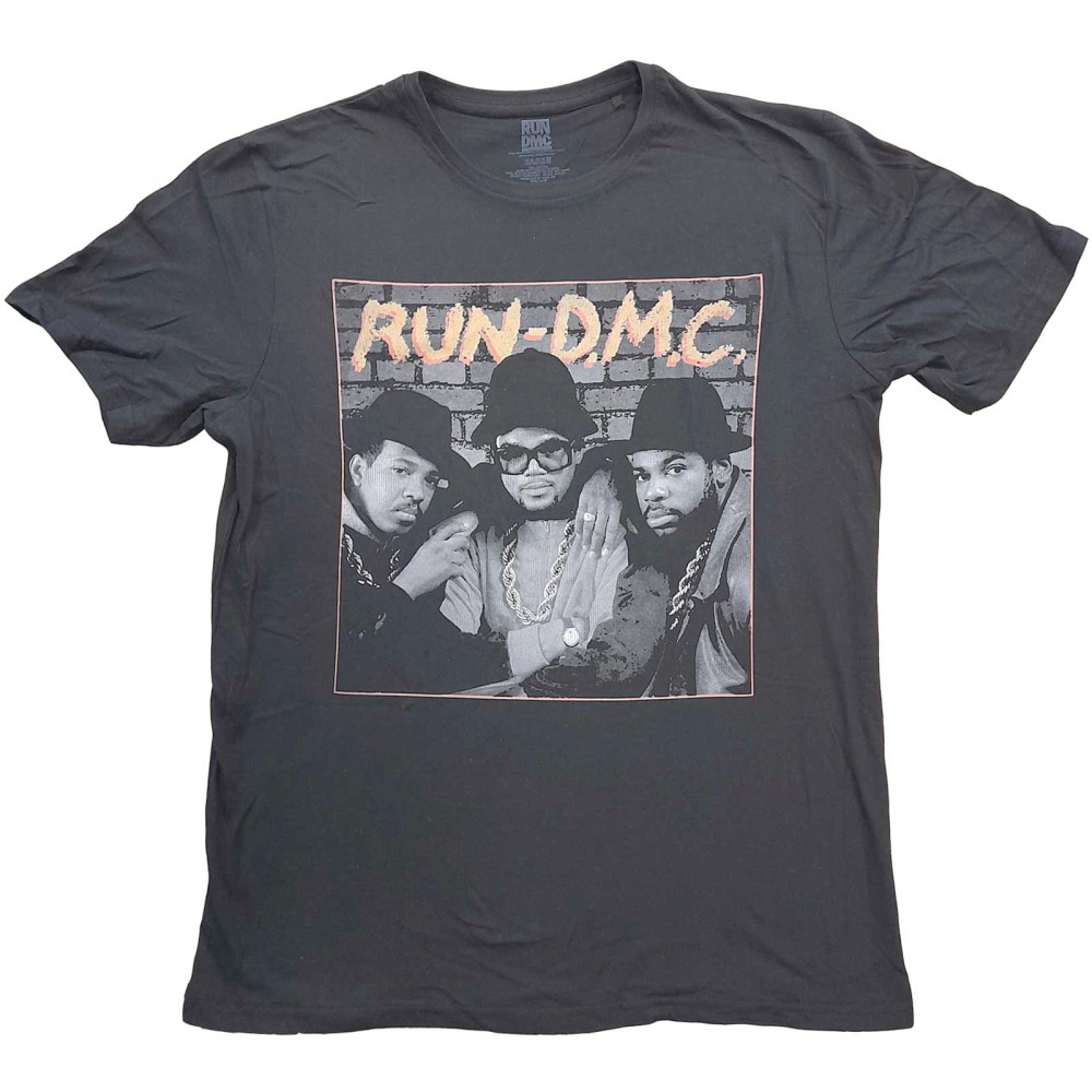 Run DMC - B&W Photo Heren Tshirt - Zwart